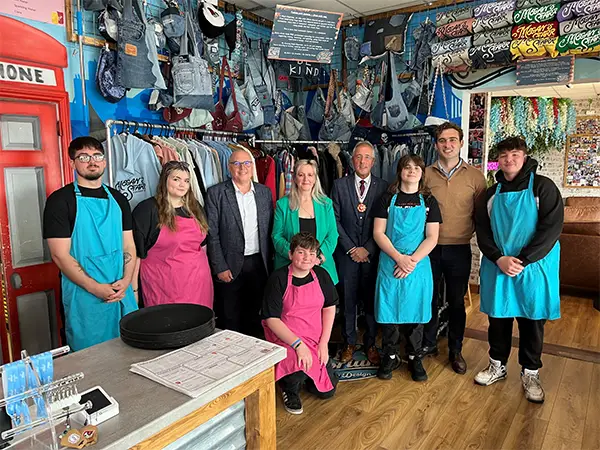 Paul Davies Attends Grand Opening Of The Dizzy Bear