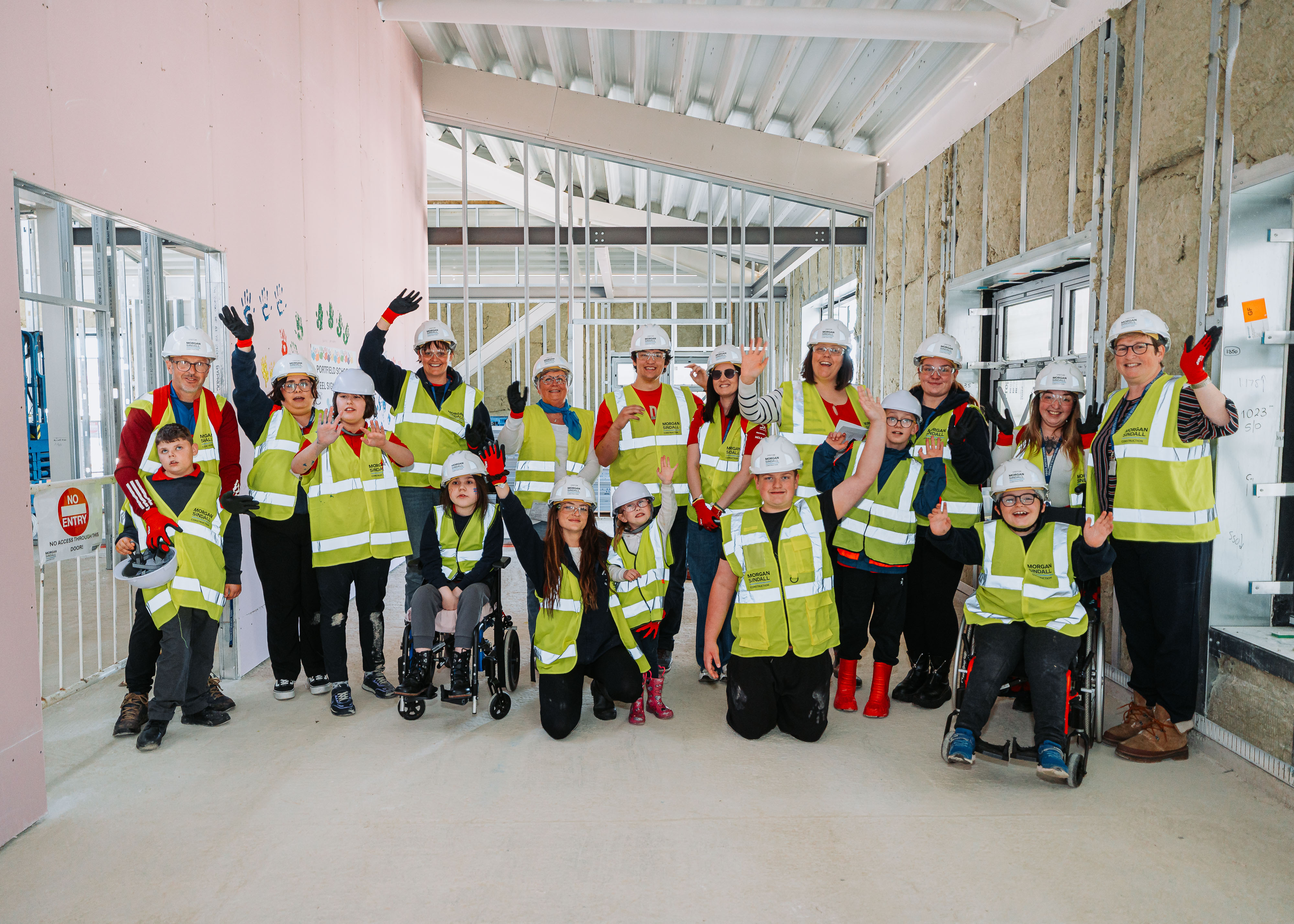 Excellent progress on the construction of new lower school building at Portfield School