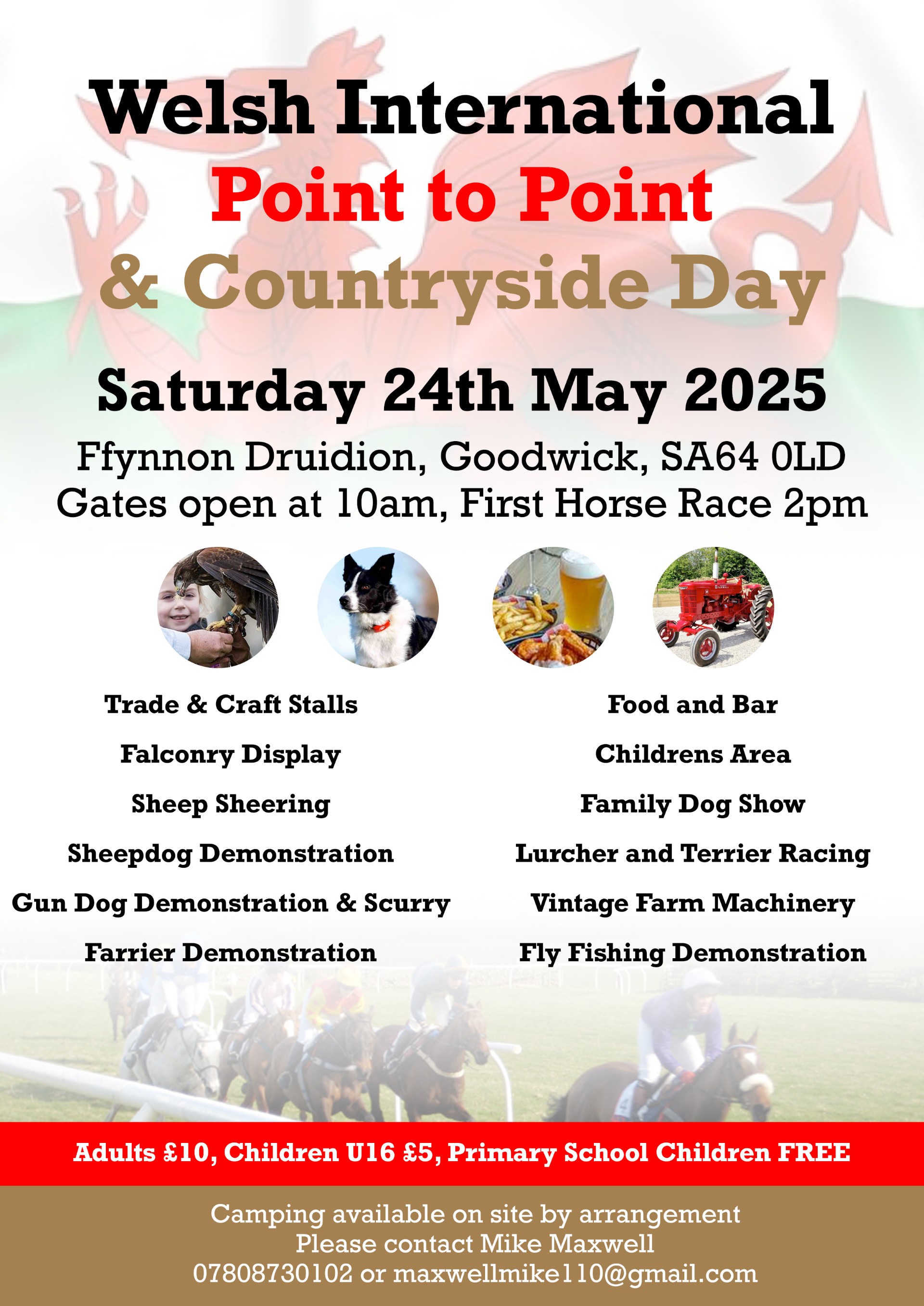 Welsh International Point to Point & Countryside Day, Ffynnon Druidion, Goodwick, Saturday May 24th, Gates open 10am