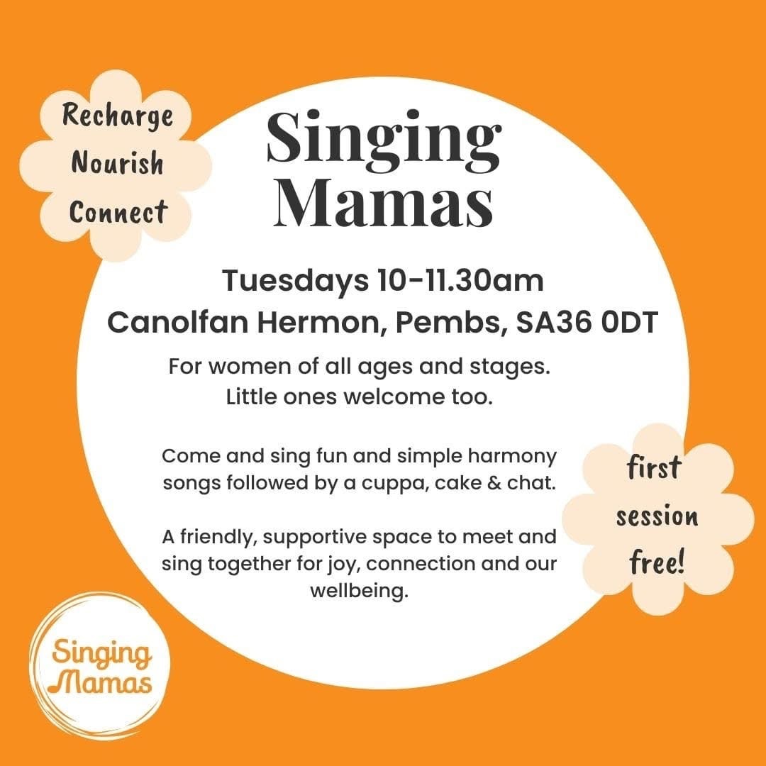 Singing Mamas, Canolfan Hermon, Tuesdays 10am - 11am