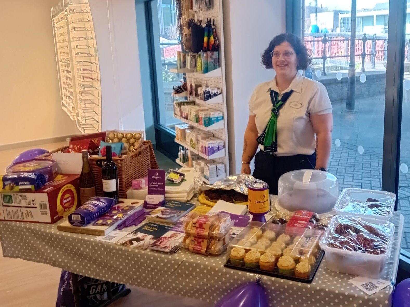 specsavers-haverfordwest-employee-dani-thomas-turner-at-the-bake-sale.jpg
