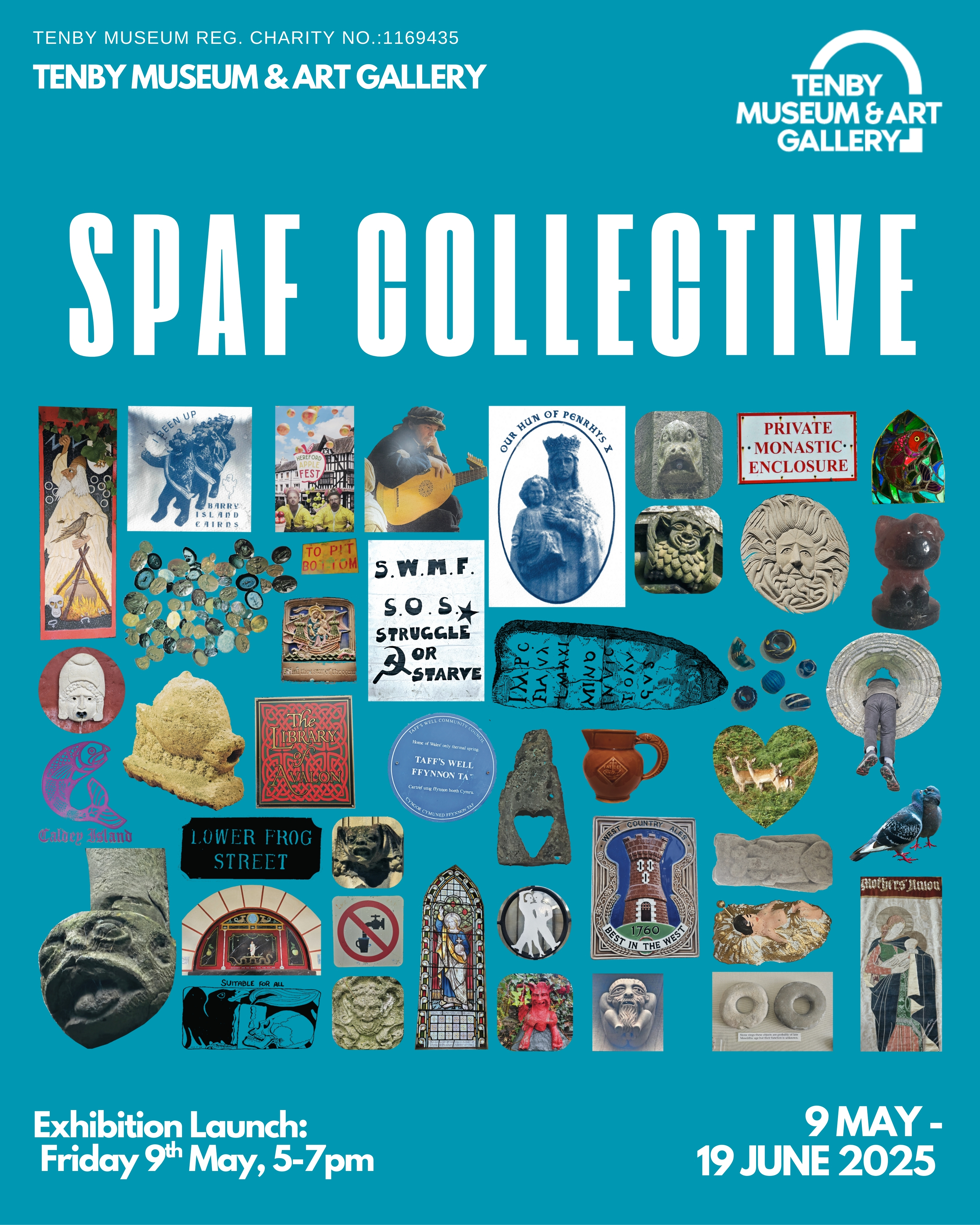 SPAF Collective Exhibition Launch, Tenby Museum and Art Gallery, Friday 9th May, 5-7pm