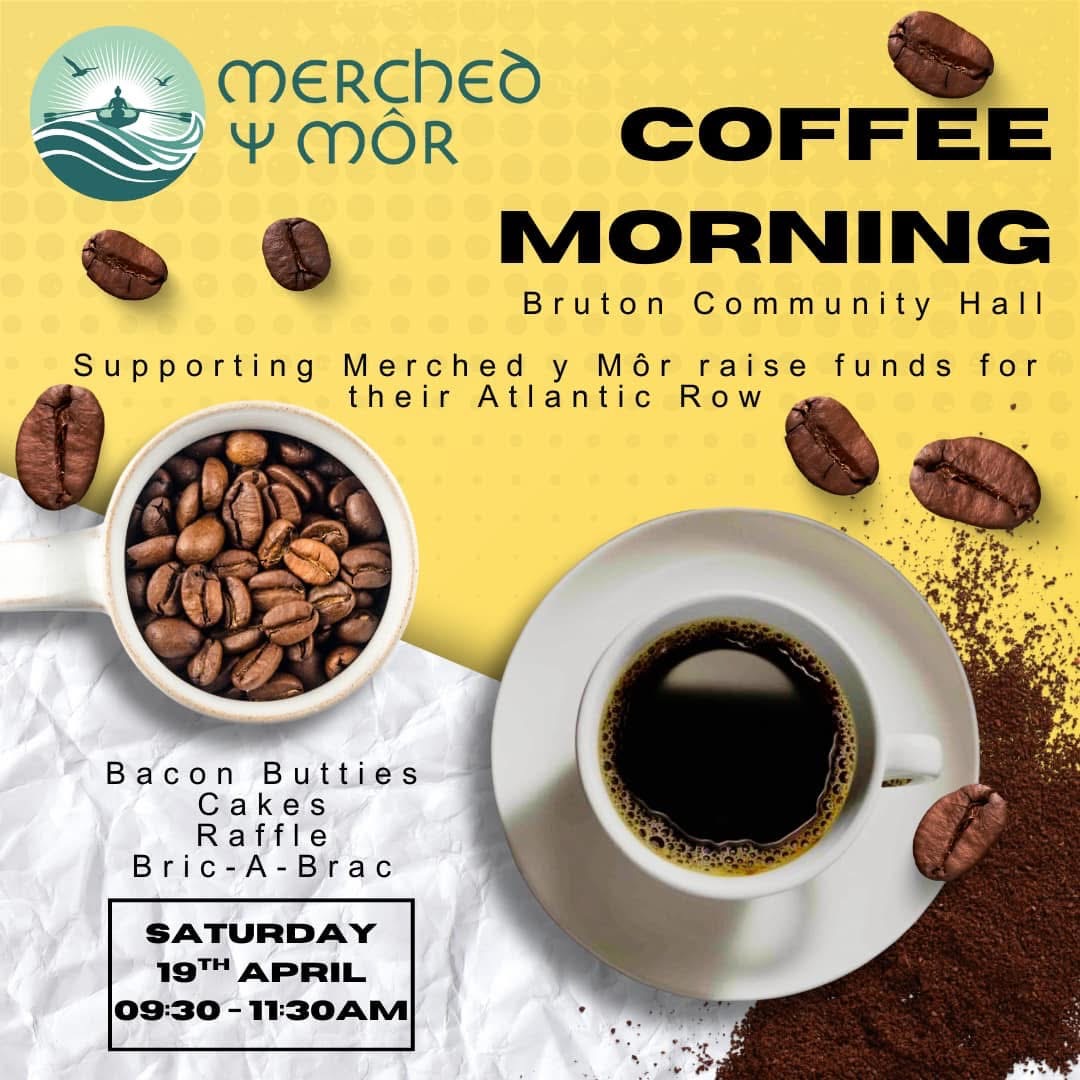 Merched y Mor Coffee Morning, Burton Community Hall, Saturday April 19th, 9.30 - 11.30