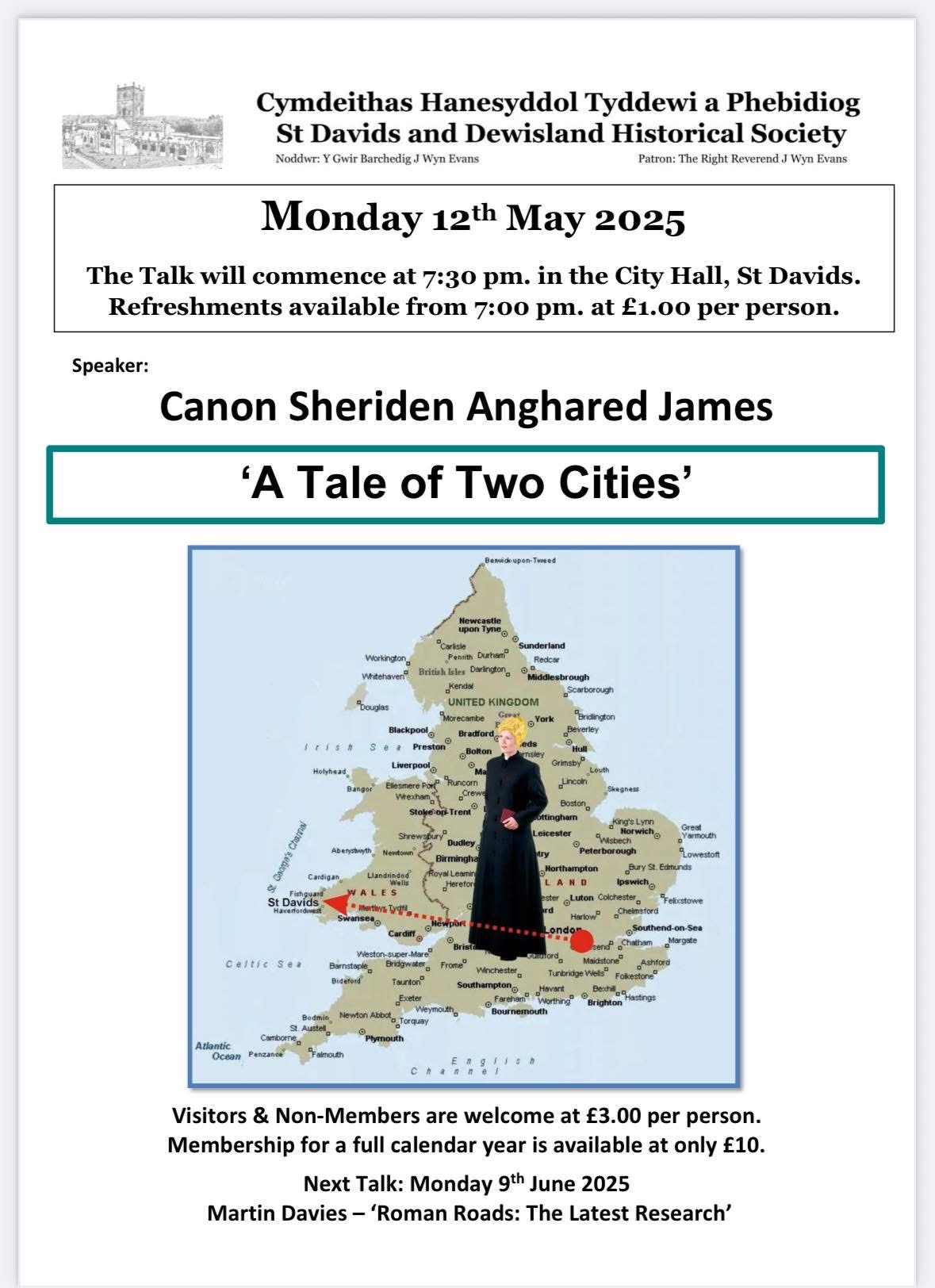 A Tale of Two Cities, City Hall, St David's, Monday May 12th, 7pm