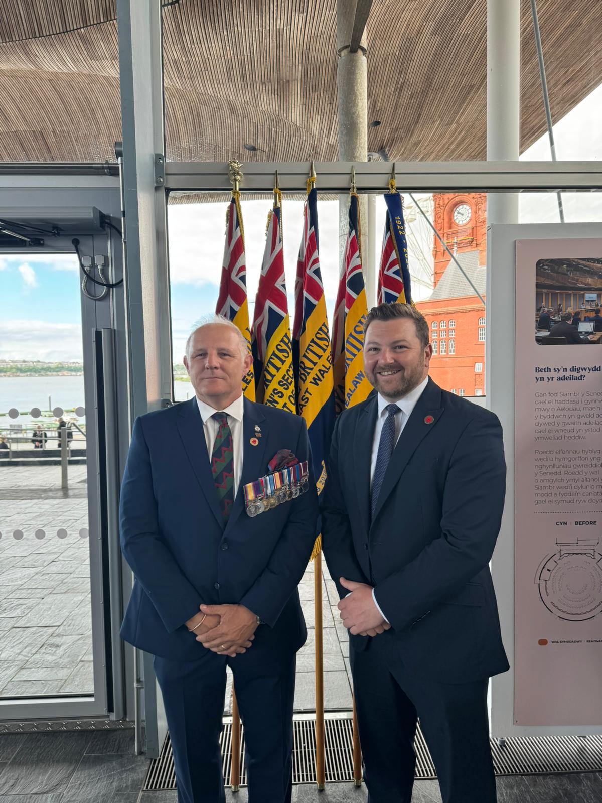Samuel Kurtz MS Attends Senedd Event Marking 80th Anniversary of VE Day
