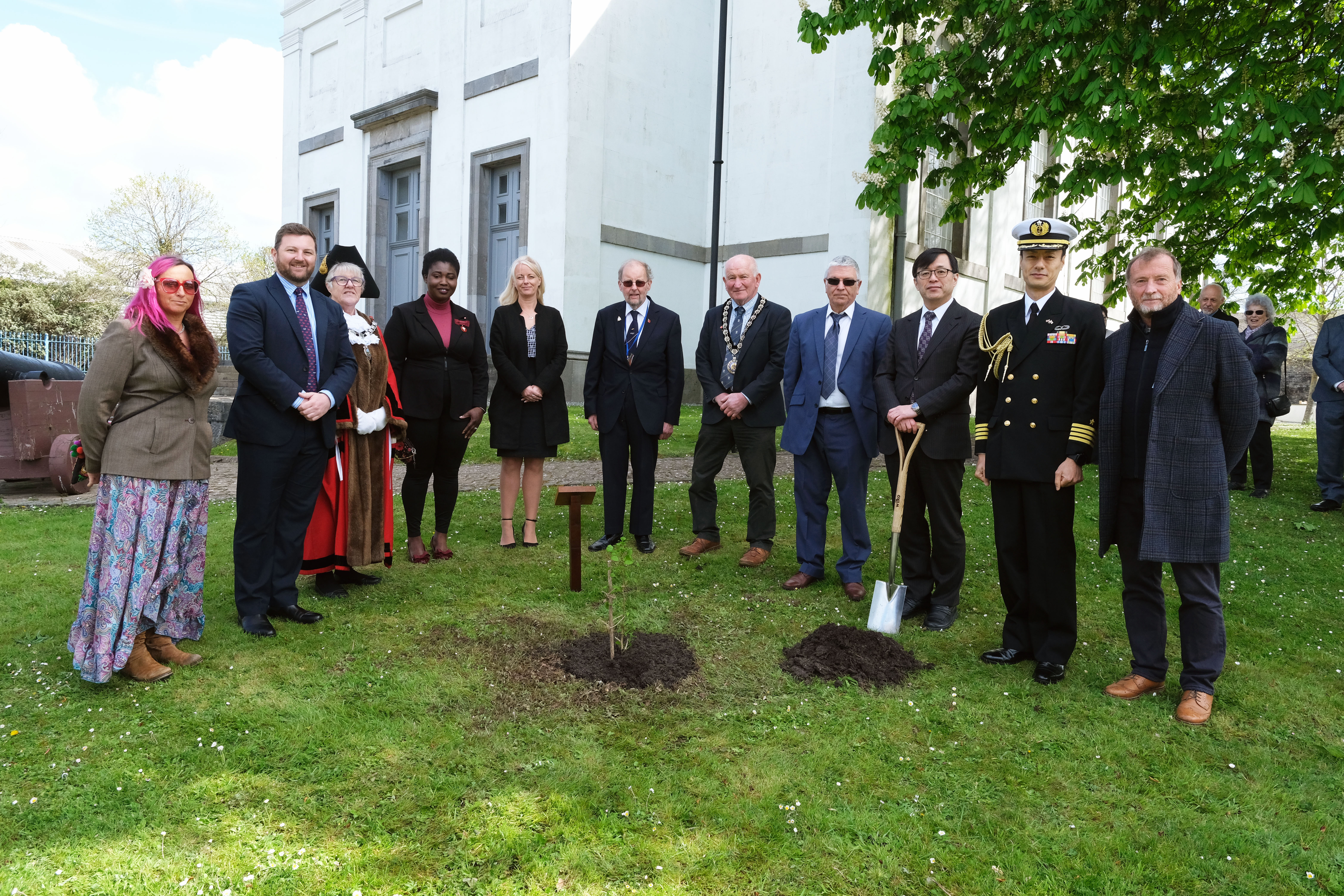 A little tree with a huge history has been planted in Pembroke Dock, renewing unique connections between the town and Japan which span 138 years.