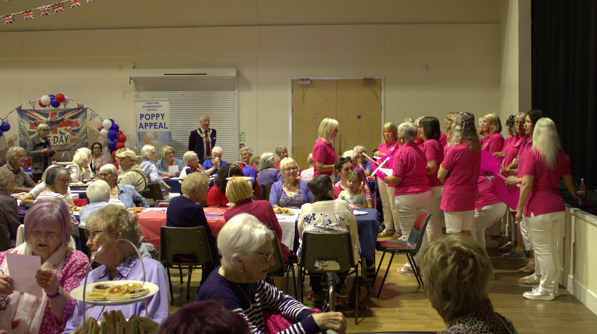 Saundersfoot Community Council were delighted to support the Regency Hall, Saundersfoot with their VE Day Afternoon Tea