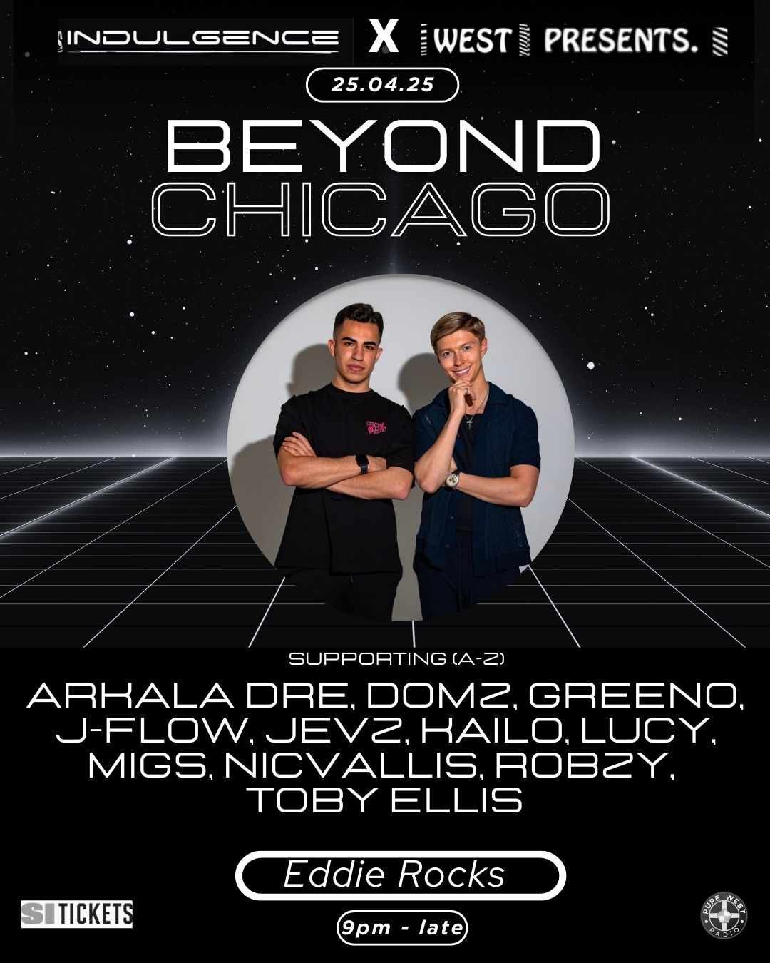 Beyond Chicago, Eddie Rocks, Friday April 25th