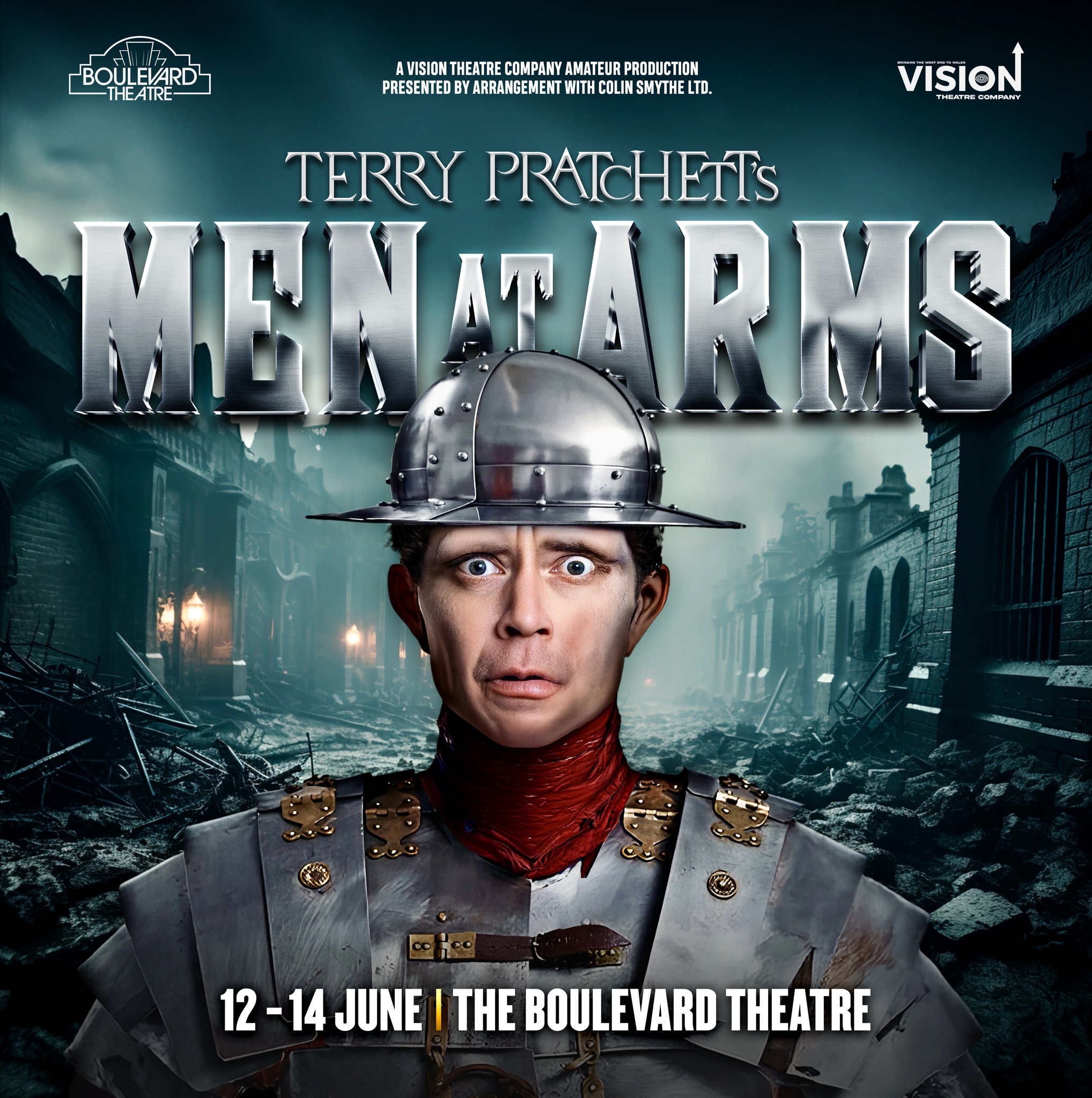 Vision Arts, Men at Arms, Boulevard Theatre, 12th - 14th June