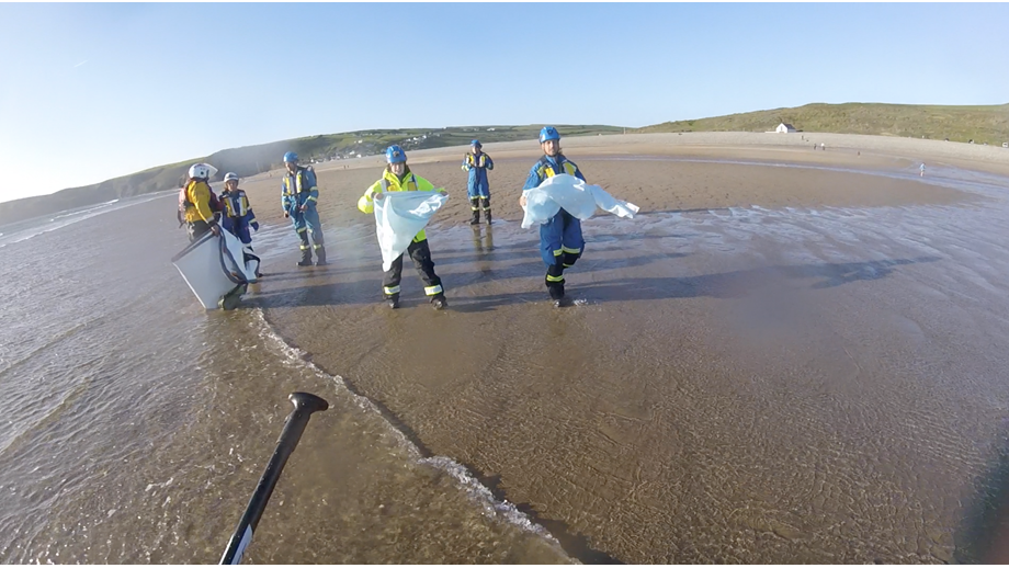 Little and Broad Haven Lifeboat launched to paddleboarders in difficulty